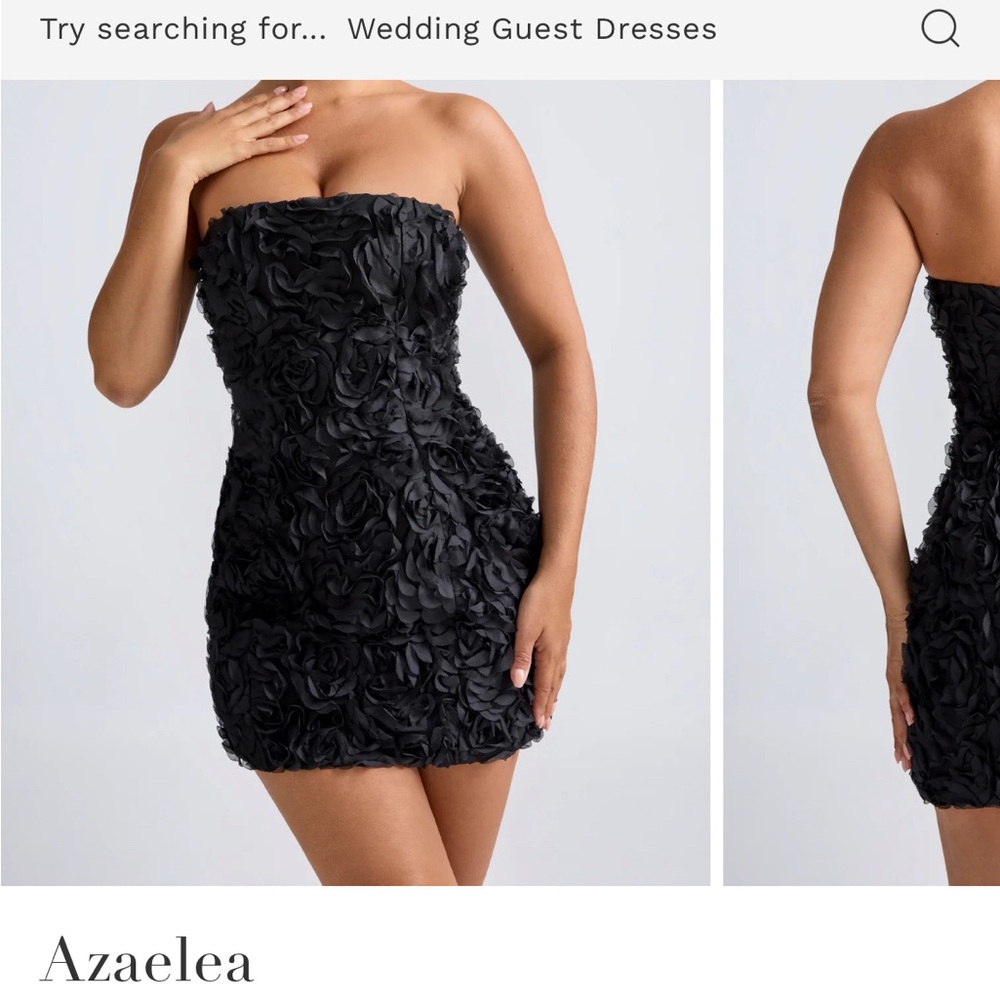 Black Strapless Dress